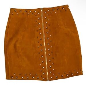 L'ATISTE faux suede skirt
